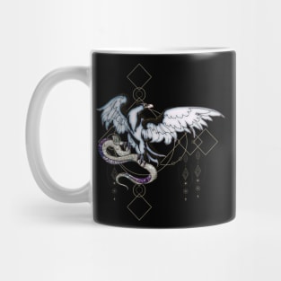 Elegant eagle with snake Mug